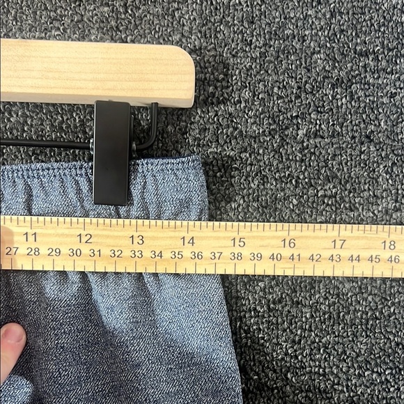 Nike Dri-Fit Blue Gray Athletic Shorts with Elastic Waistband, Womens S - Picture 5 of 8